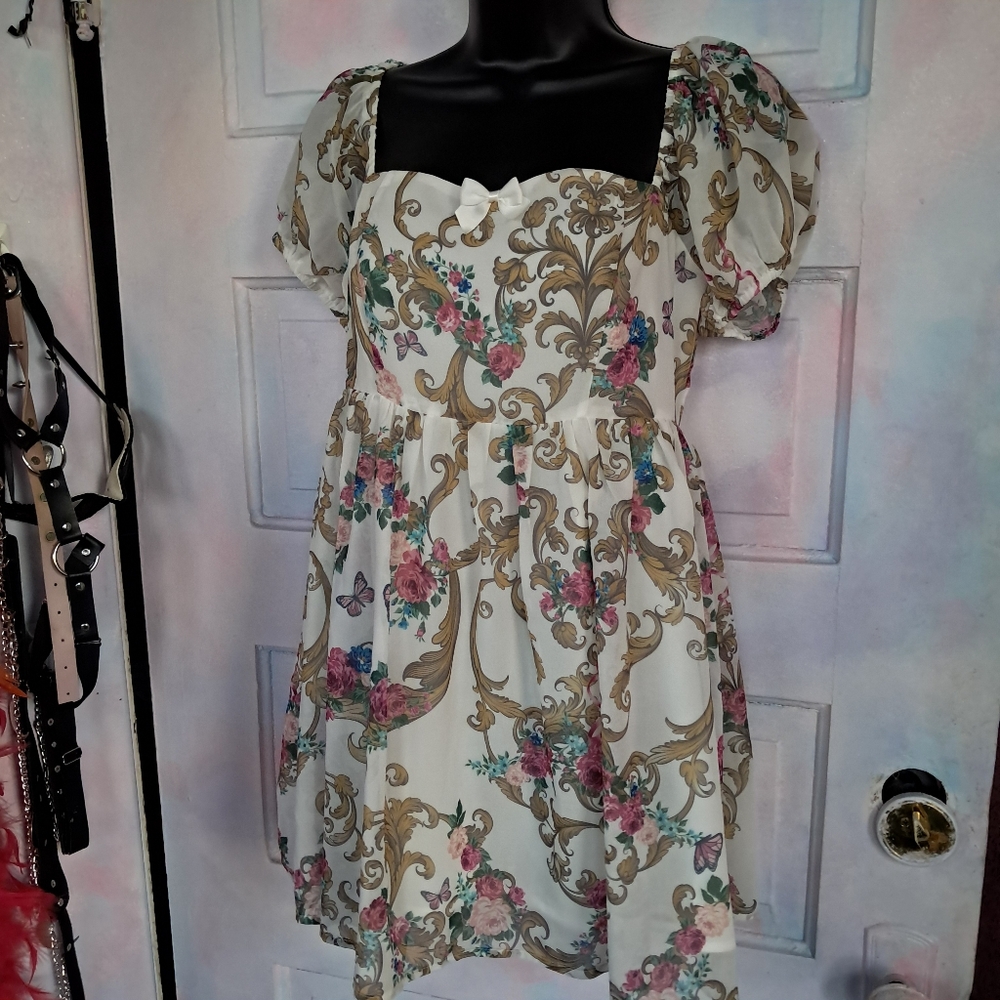 DK × Sugar Thrillz regal romantic femme babydoll dress! Sold out & nwt!